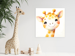 Giraffe Smiling Nursery Wall Art