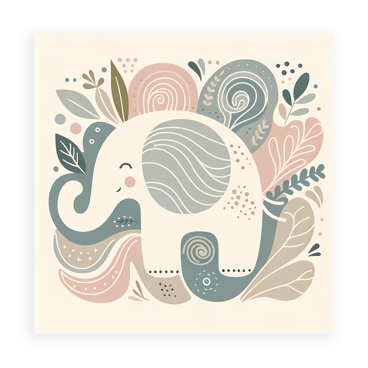 Elephant's Serenity Swirl