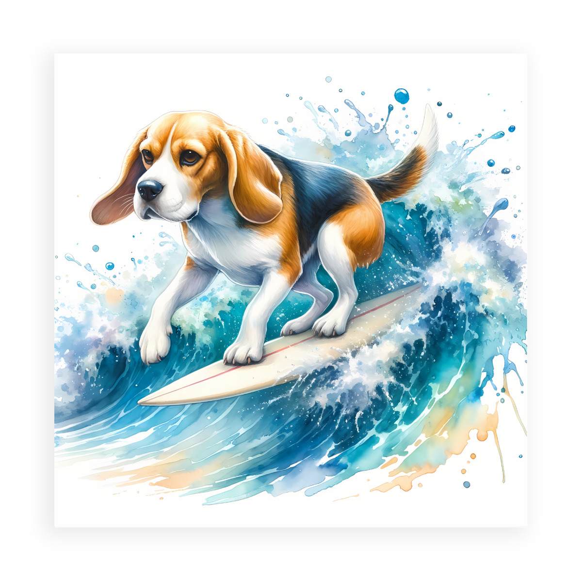 Surfing Beagle