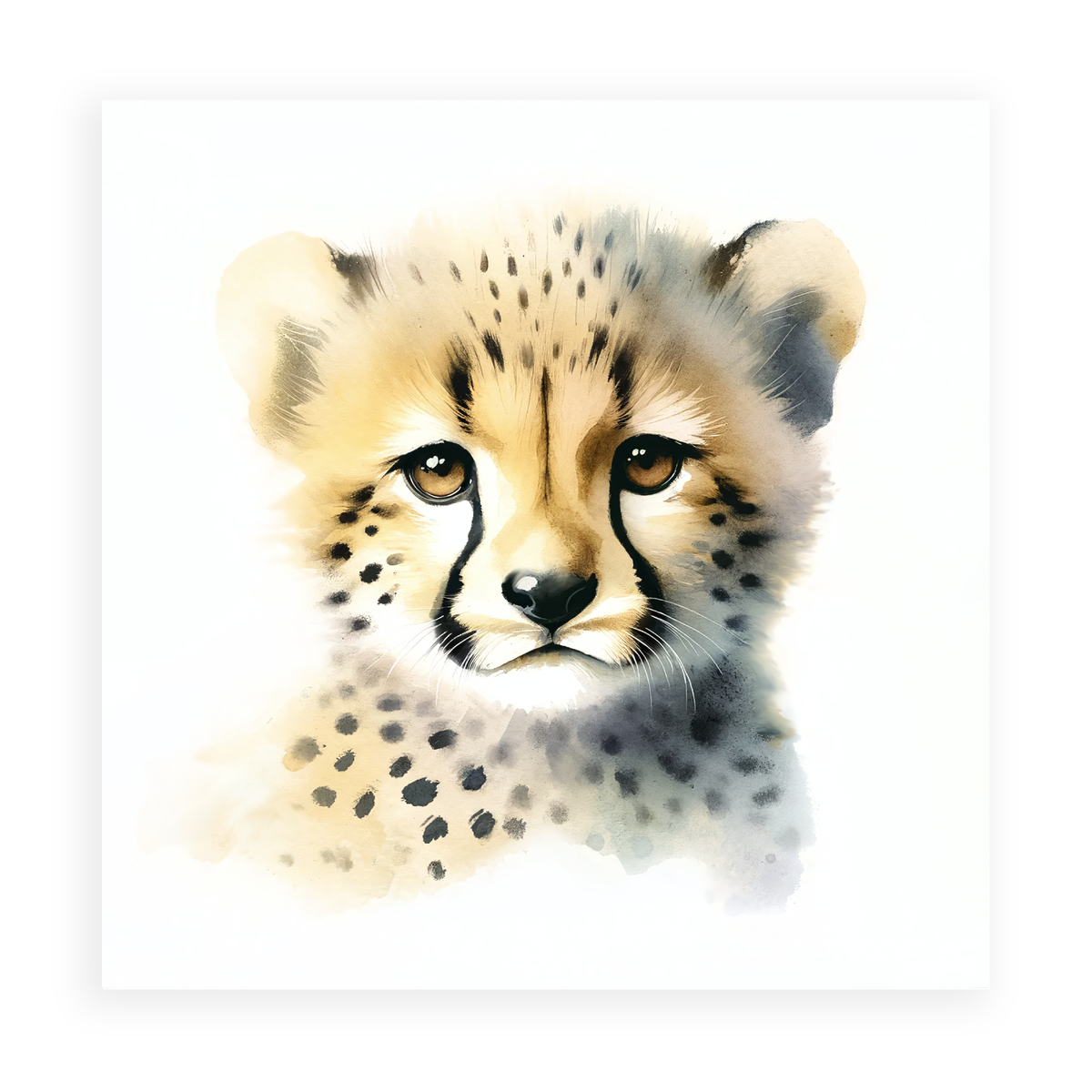 Cheetah Cub - Safari Canvas Art For Kids Room or Play Area